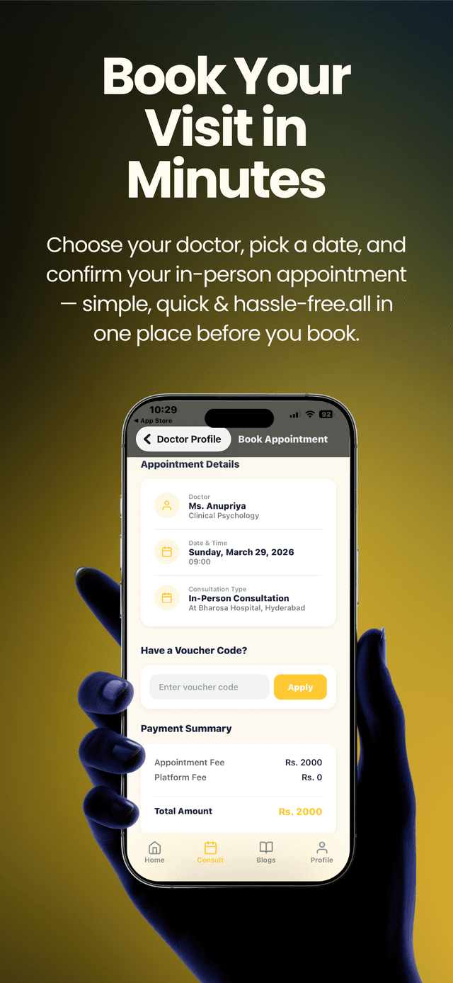 Bharosa Hospitals — Mental Health App screenshot 3